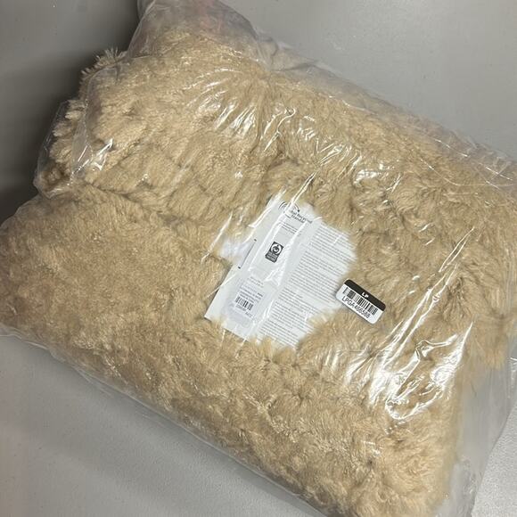 Pottery Barn Cloud Fur Duvet Cover Brown Latte Twin / Twin XL Bedding SOFT NWT - Picture 5 of 6